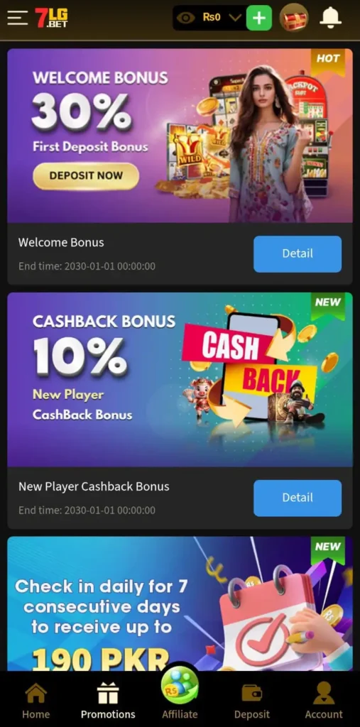 PROMOTIONS on casino games